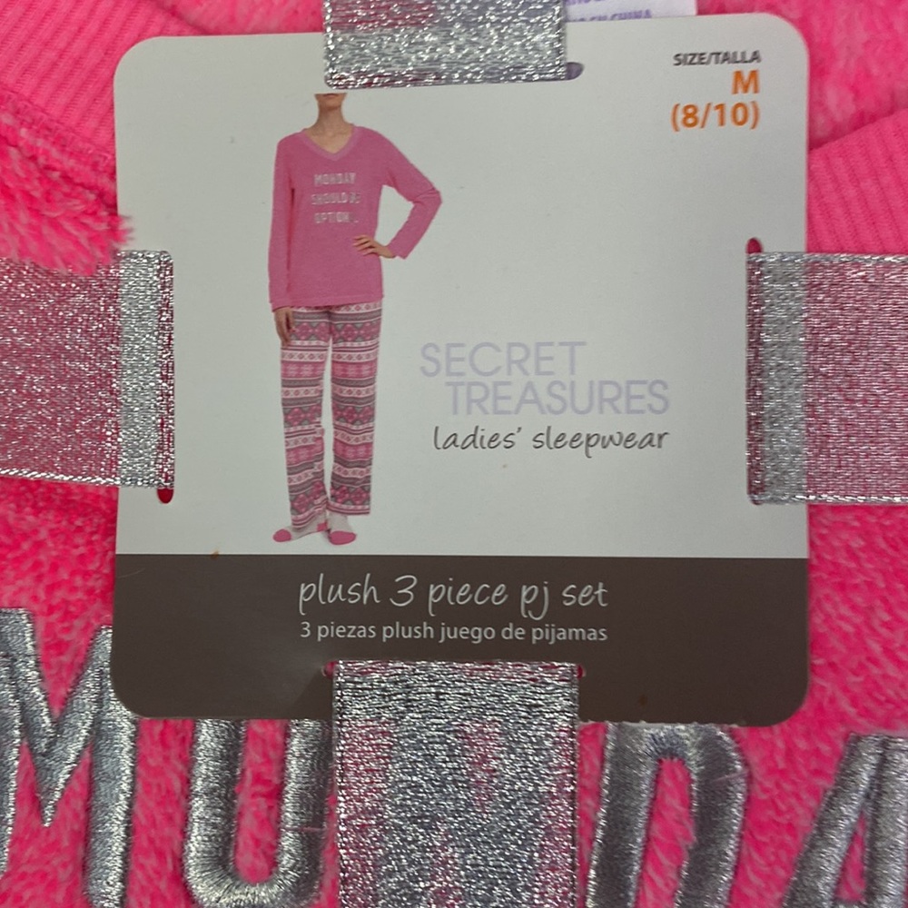 Secret treasures pink pajama set